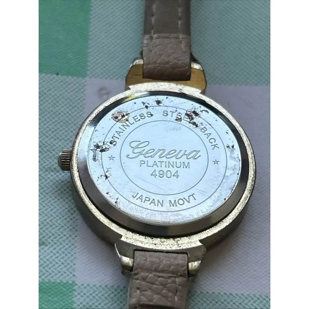 Geneva Beige Dial And Band Women’s Quartz Watch